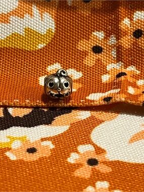 Sterling Silver Pumpkin Charm